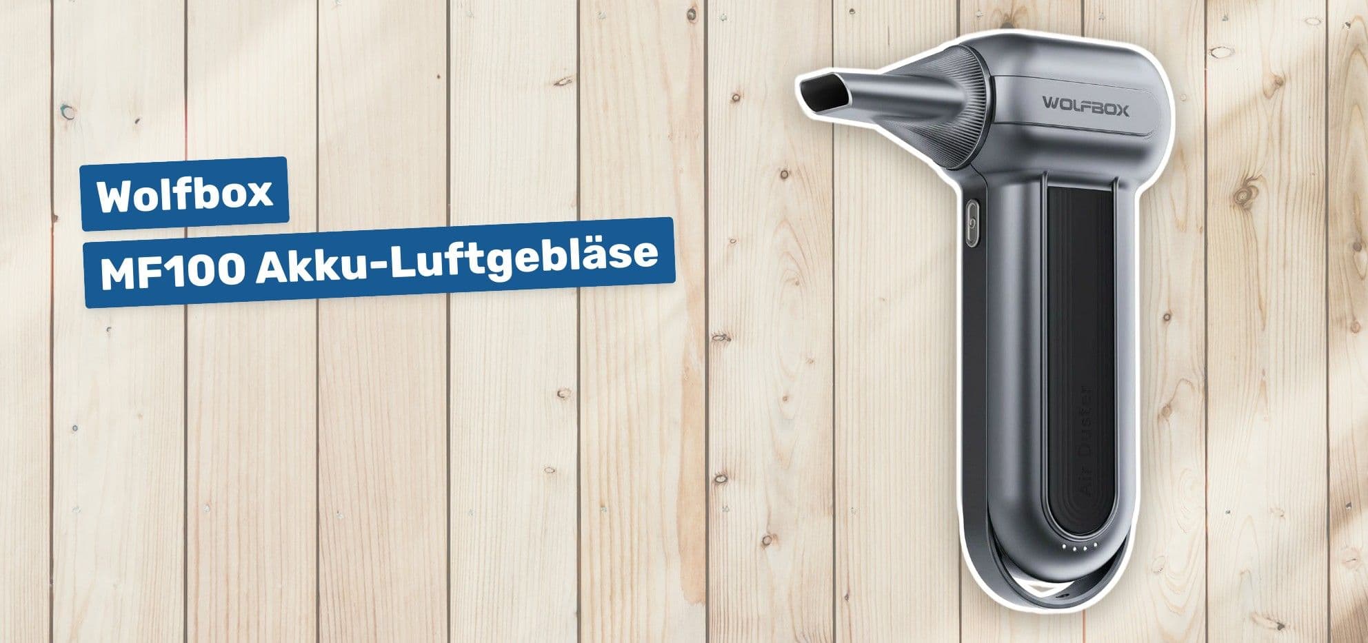 Wolfbox MF100 Akku-Luftgebläse