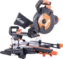 Evolution Power Tools Schiebe-Kapp- und Gehrungssäge R255SMS+