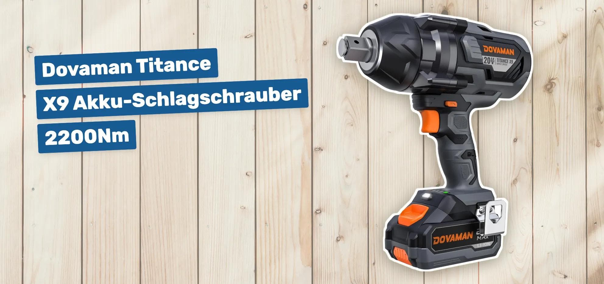 Dovaman Titance X9 Akku-Schlagschrauber 2200Nm
