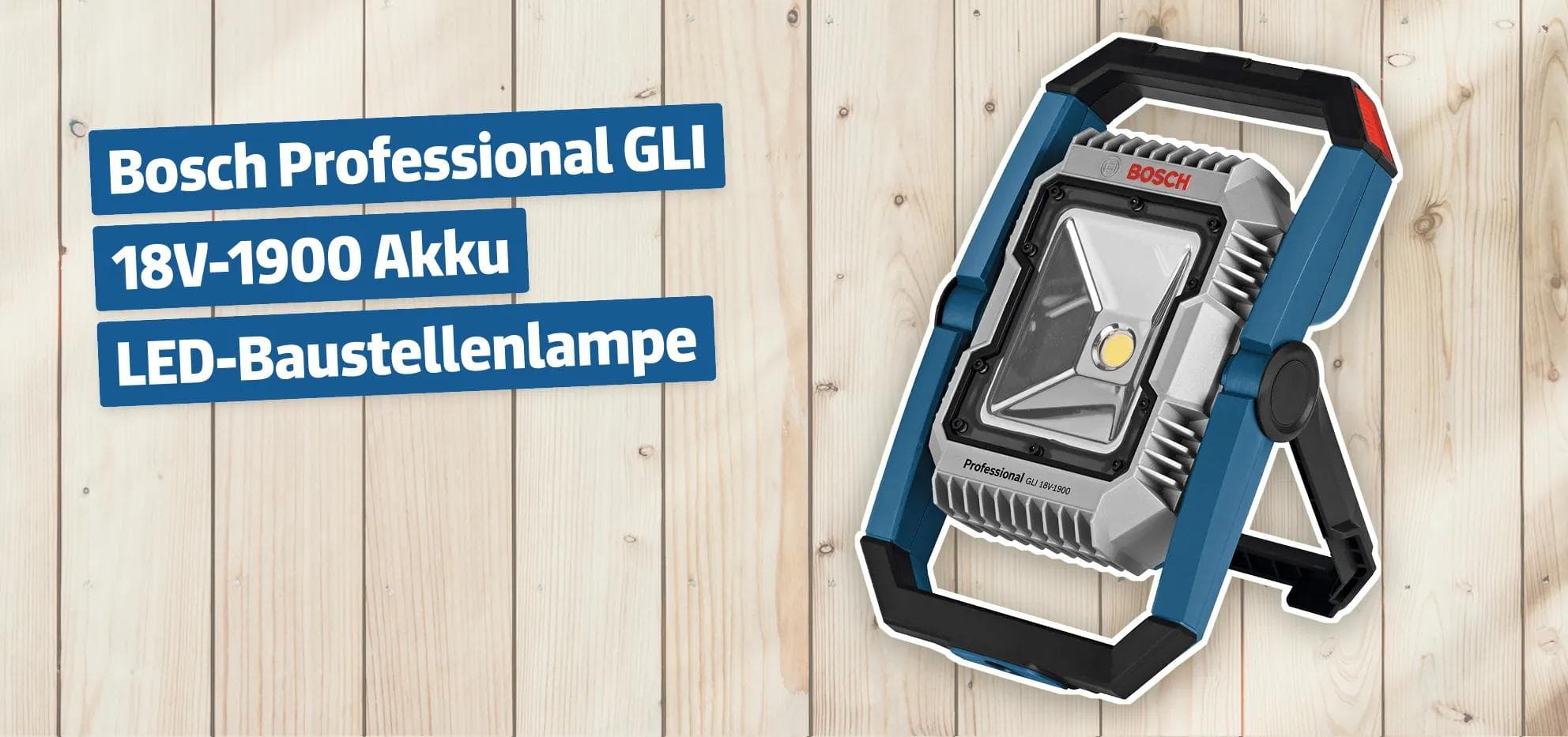 Bosch Professional GLI 18V-1900 Akku LED-Baustellenlampe