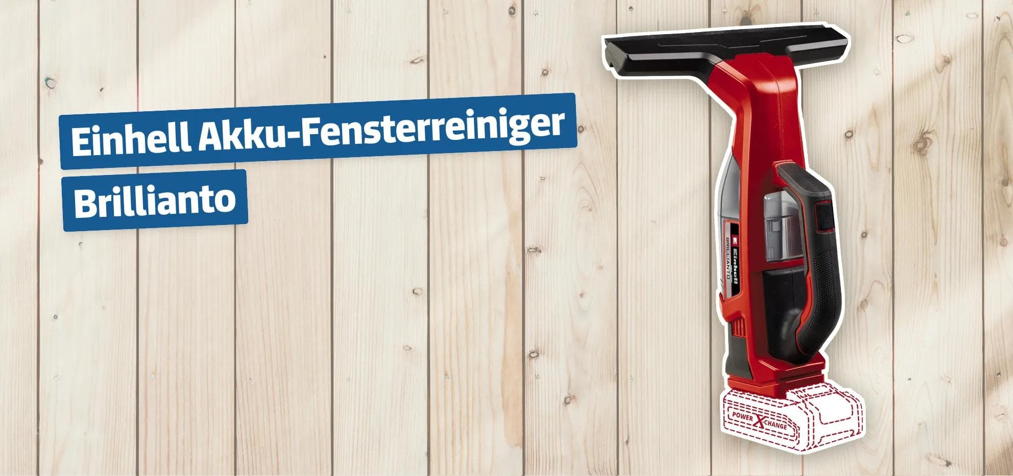 Einhell Akku-Fensterreiniger Brillianto