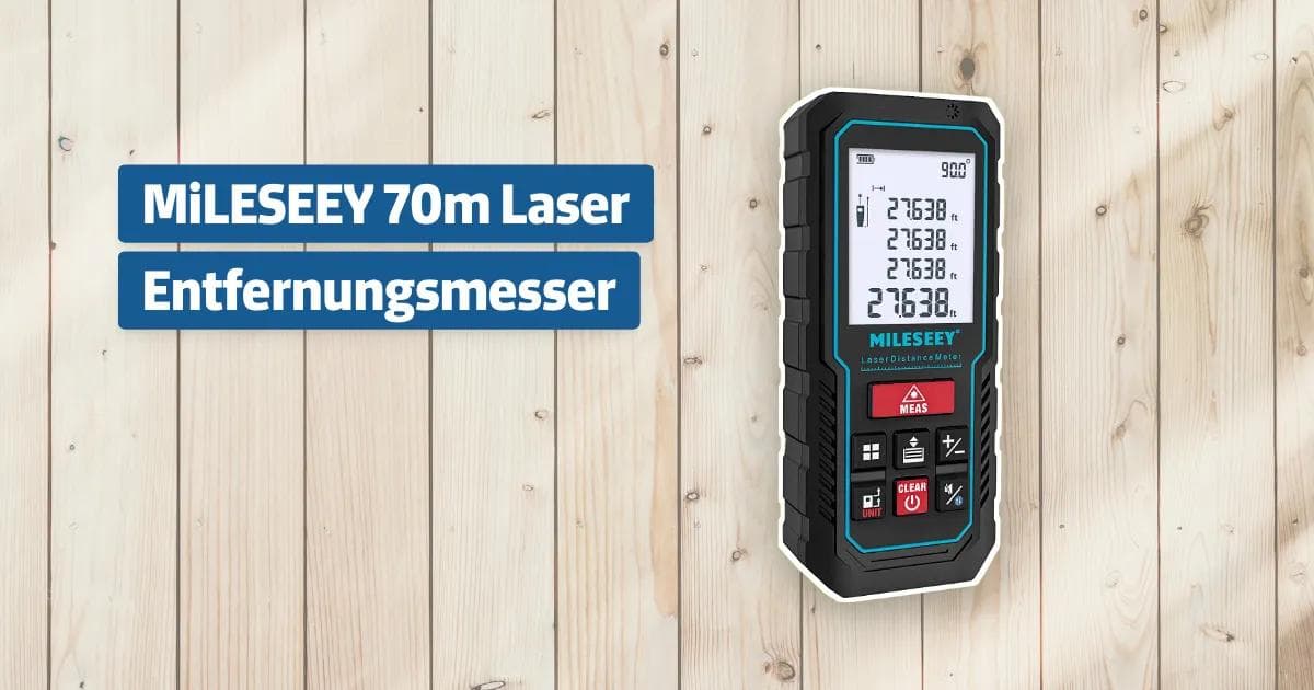 MiLESEEY 70m Laser Entfernungsmesser Testbericht & Erfahrungen ...