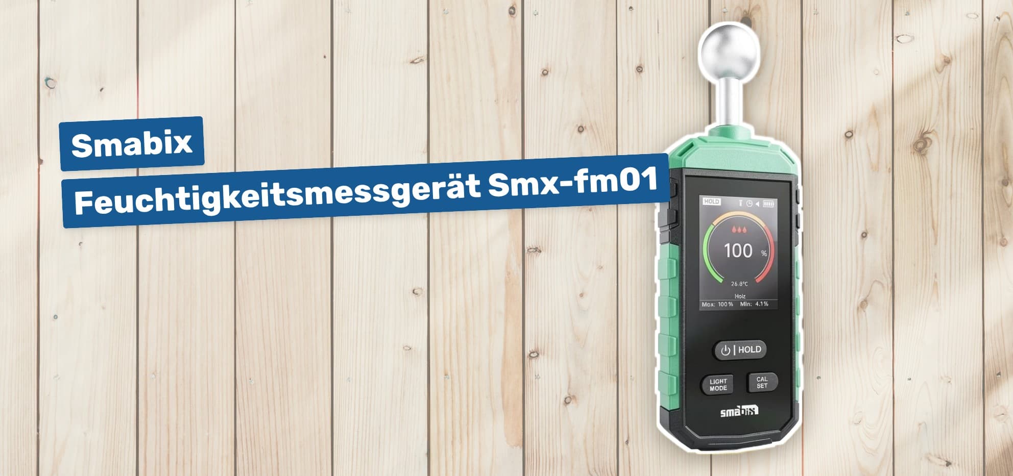 Smabix Feuchtigkeitsmessgerät Smx-fm01