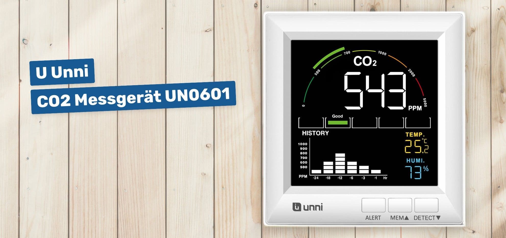 U Unni CO2 Messgerät UN0601
