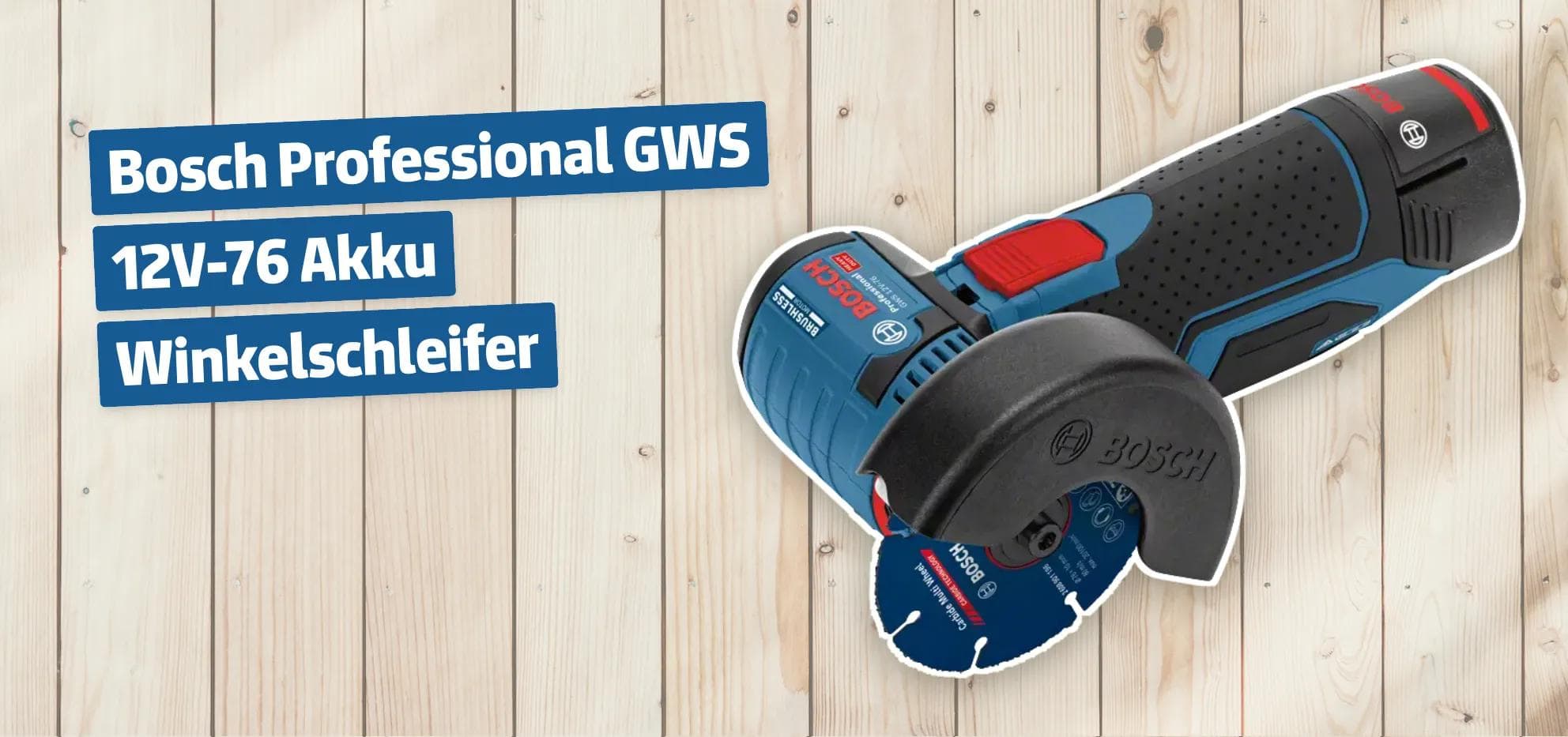 Bosch Professional GWS 12V-76 Akku Winkelschleifer