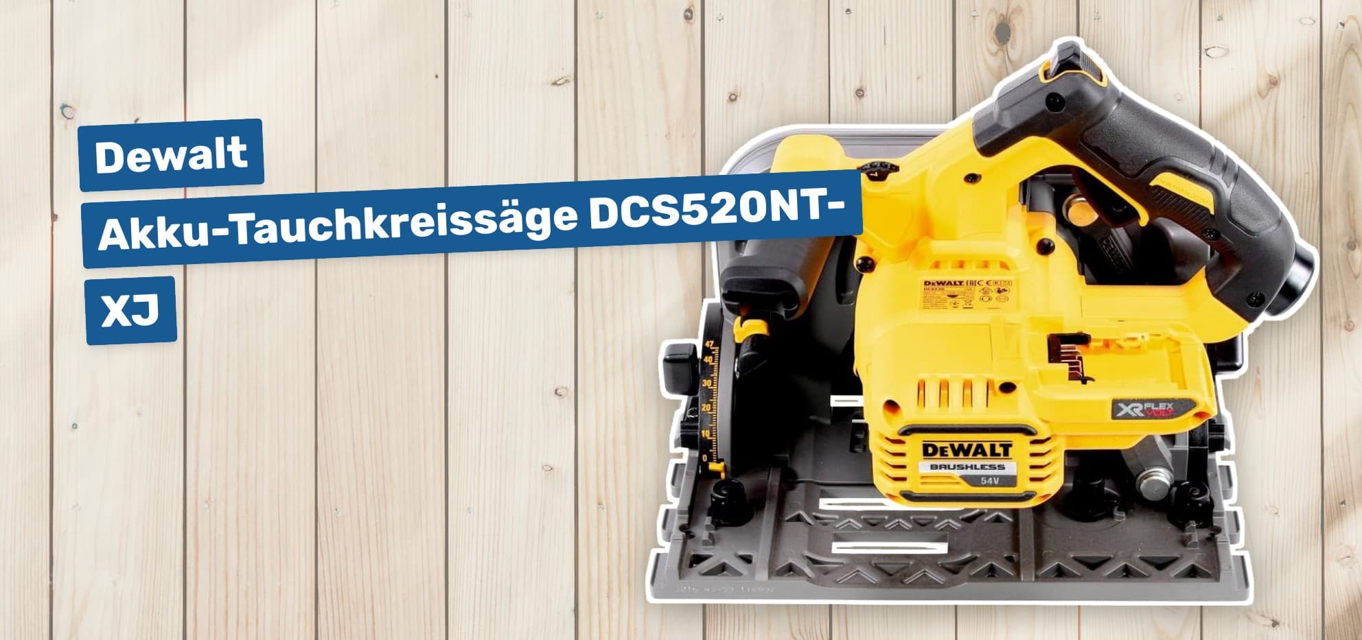 Dewalt Akku-Tauchkreissäge DCS520NT-XJ