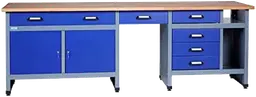 Küpper Werkbank 240x84x60cm 12287 ultramarinblau