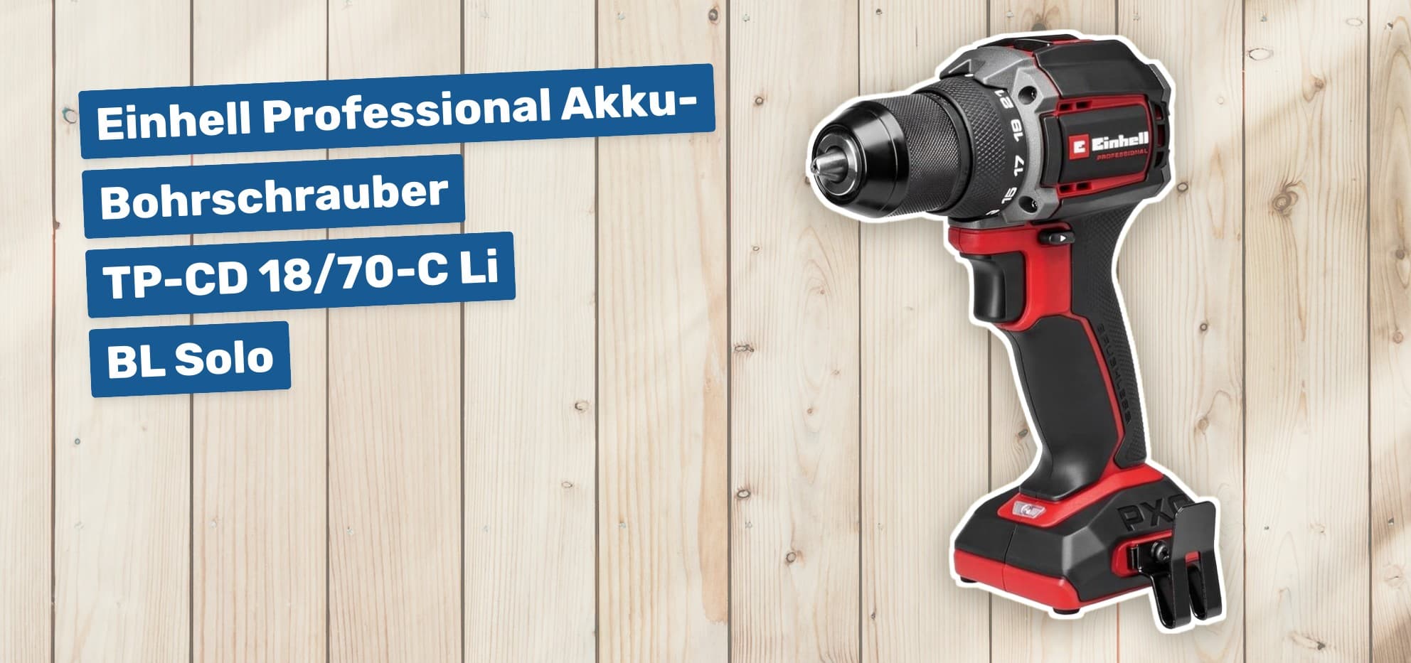 Einhell Professional Akku-Bohrschrauber TP-CD 18/70-C Li BL Solo