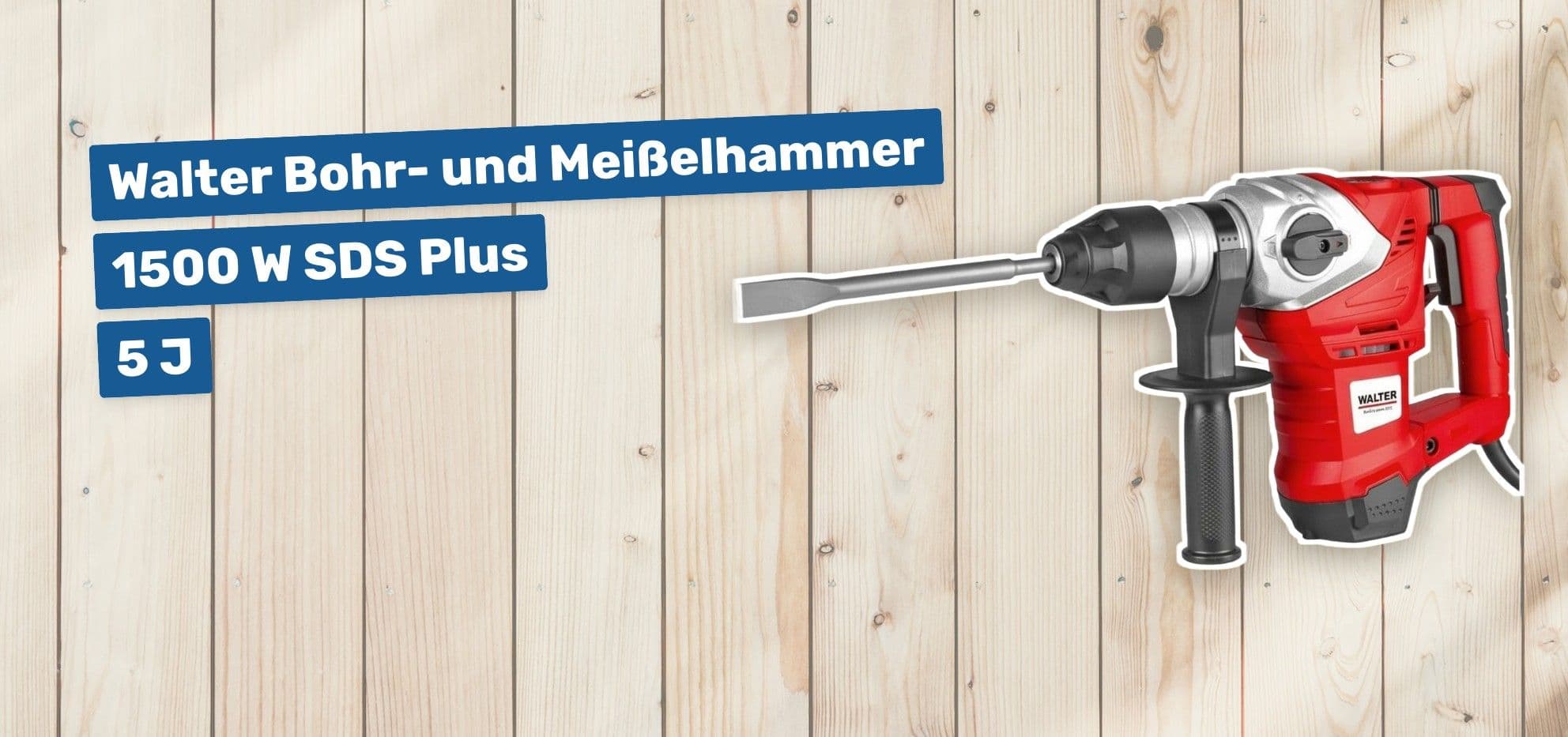 Walter Bohr- und Meißelhammer 1500 W SDS Plus 5 J