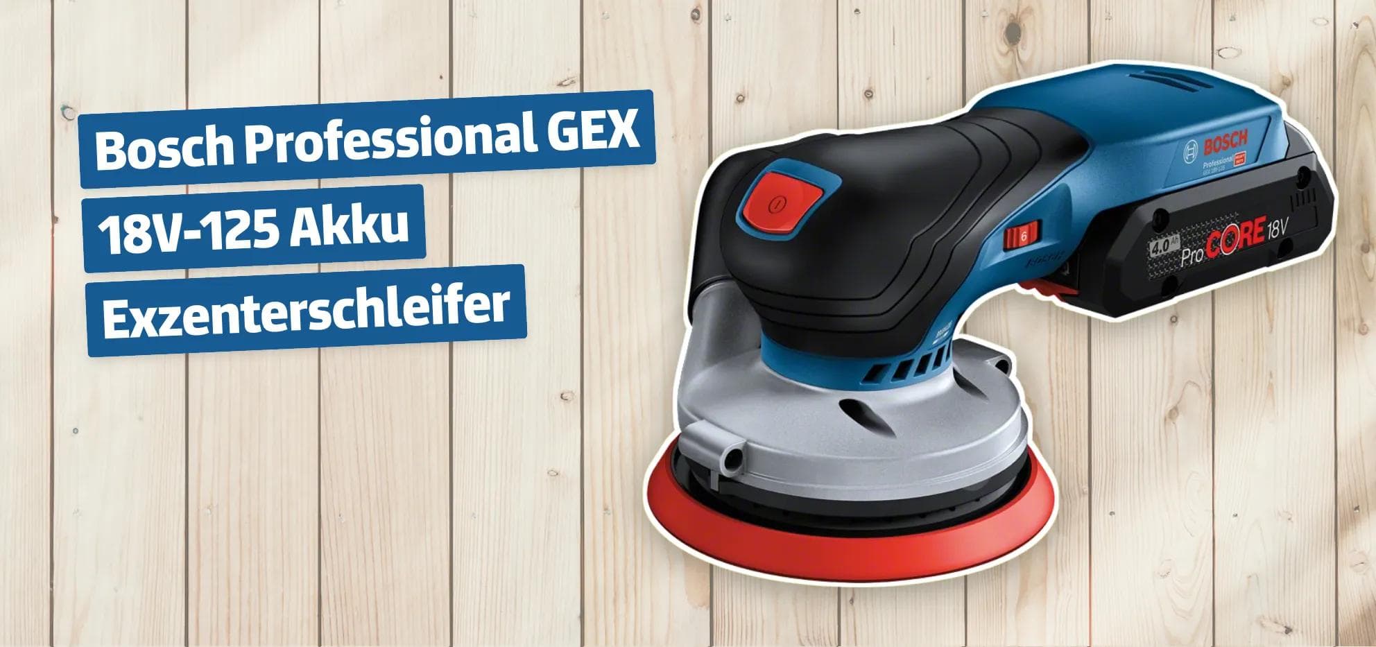 Bosch Professional GEX 18V-125 Akku Exzenterschleifer