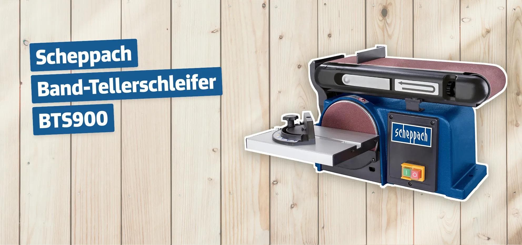Scheppach Band-Tellerschleifer BTS900