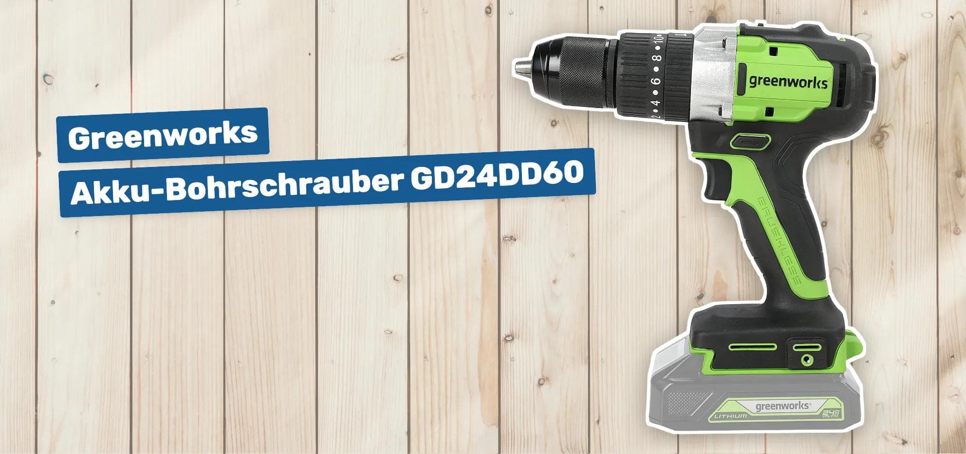 Greenworks Akku-Bohrschrauber GD24DD60