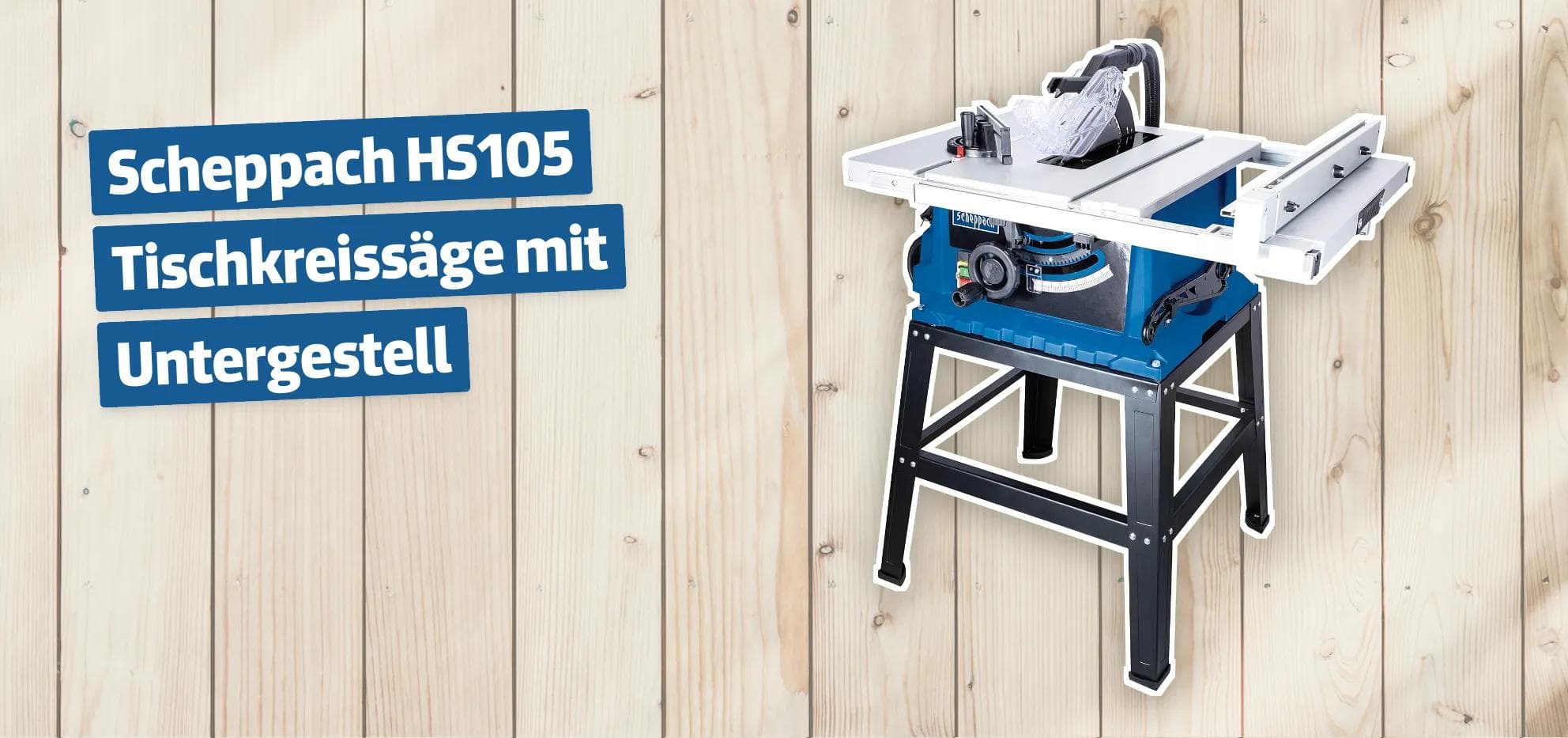 Scheppach HS105 Tischkreissäge mit Untergestell