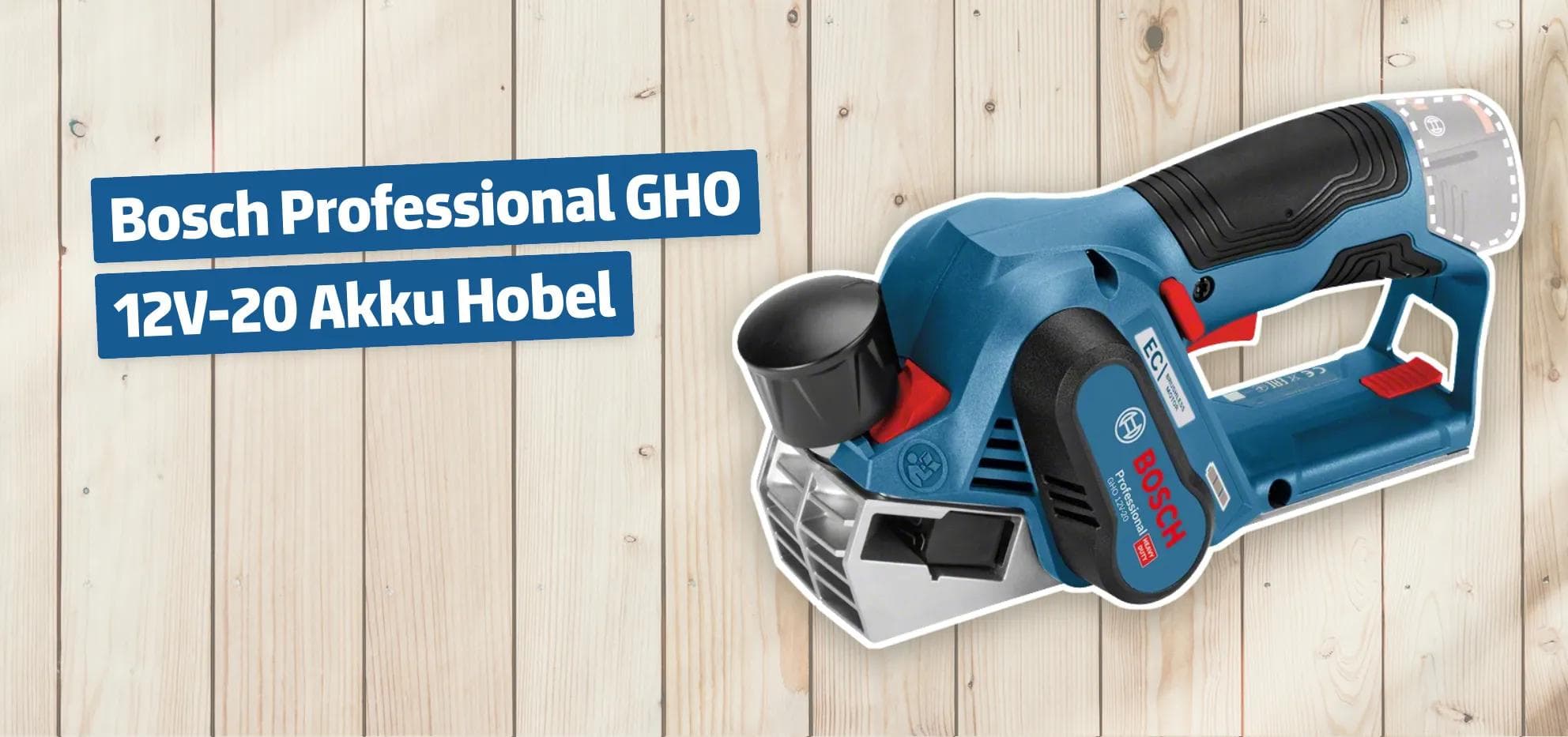 Bosch Professional GHO 12V-20 Akku Hobel