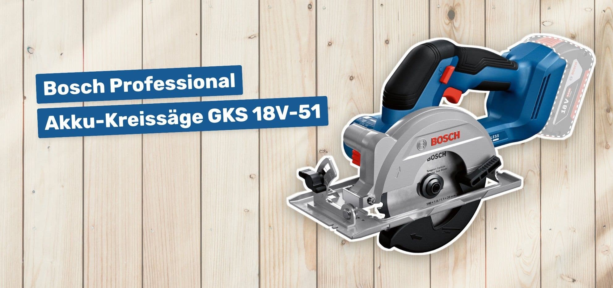 Bosch Professional Akku-Kreissäge GKS 18V-51