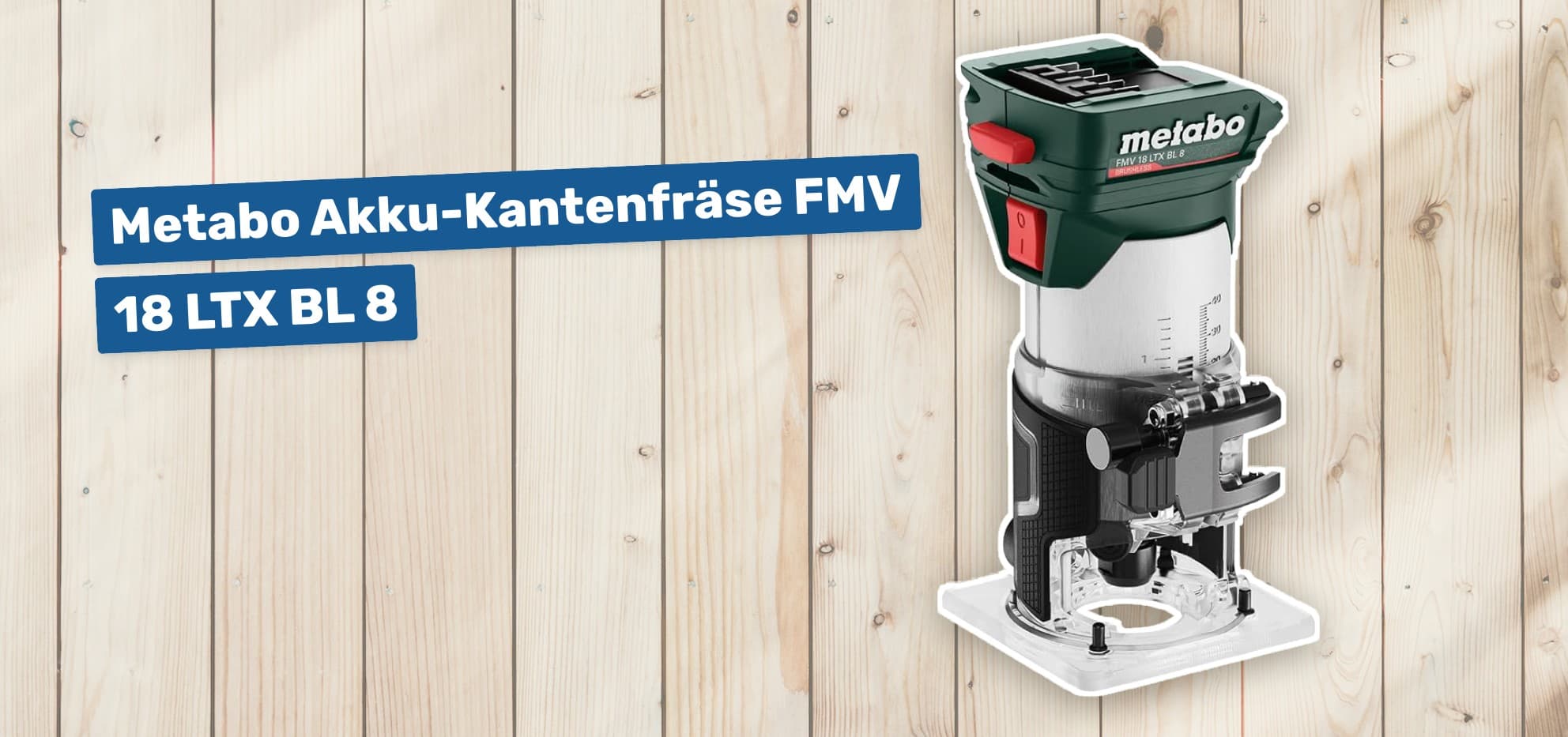 Metabo Akku-Kantenfräse FMV 18 LTX BL 8