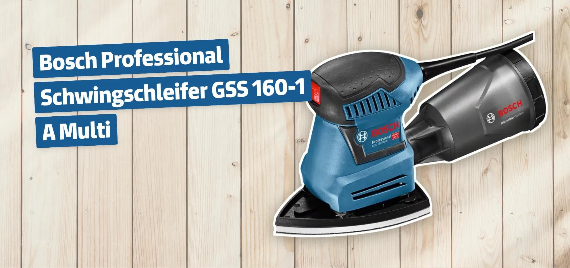 Bosch Professional Schwingschleifer GSS 160-1 A Multi