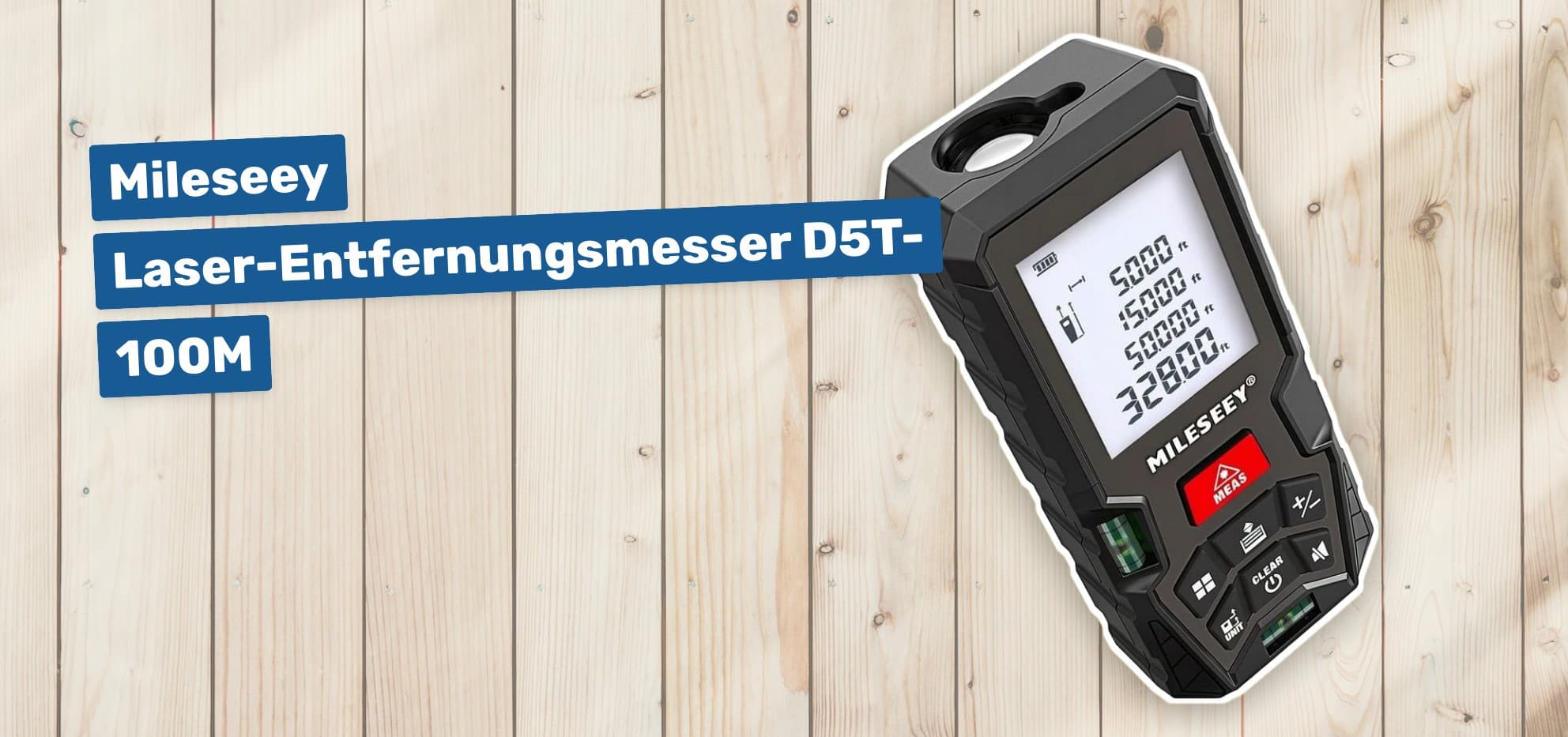 Mileseey Laser-Entfernungsmesser D5T-100M