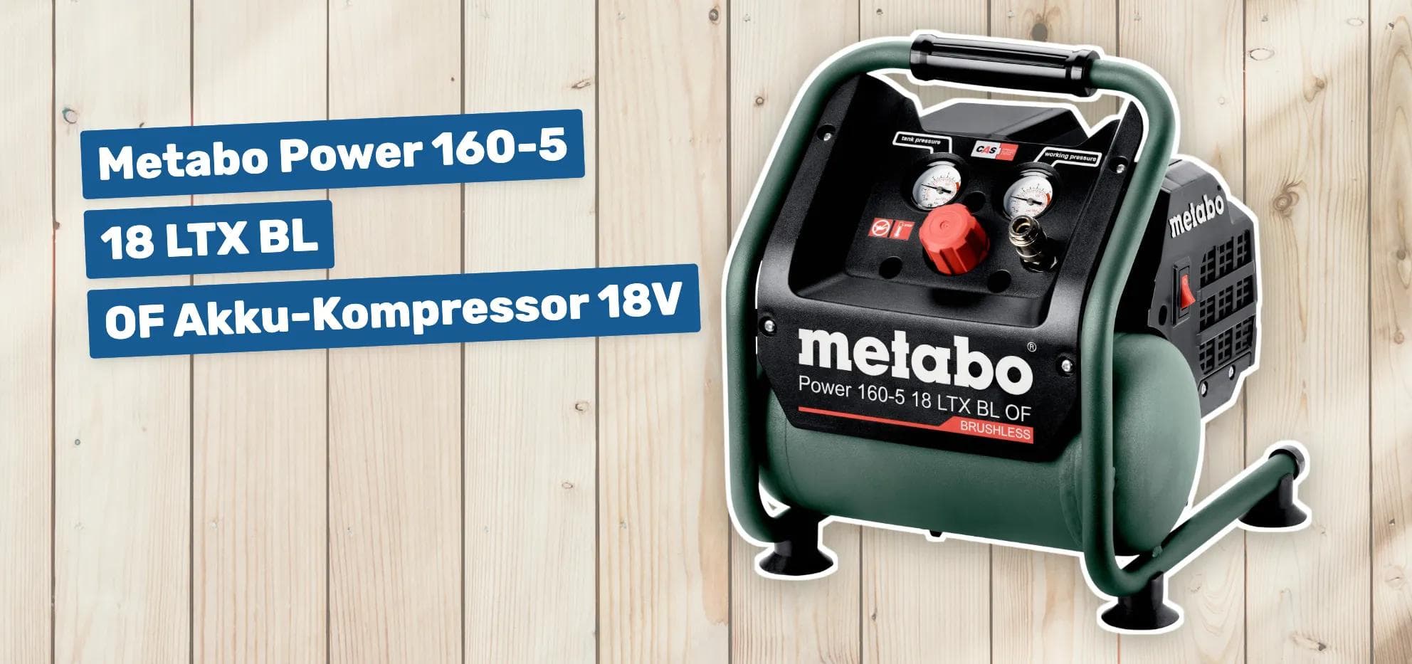 Metabo Power 160-5 18 LTX BL OF Akku-Kompressor 18V
