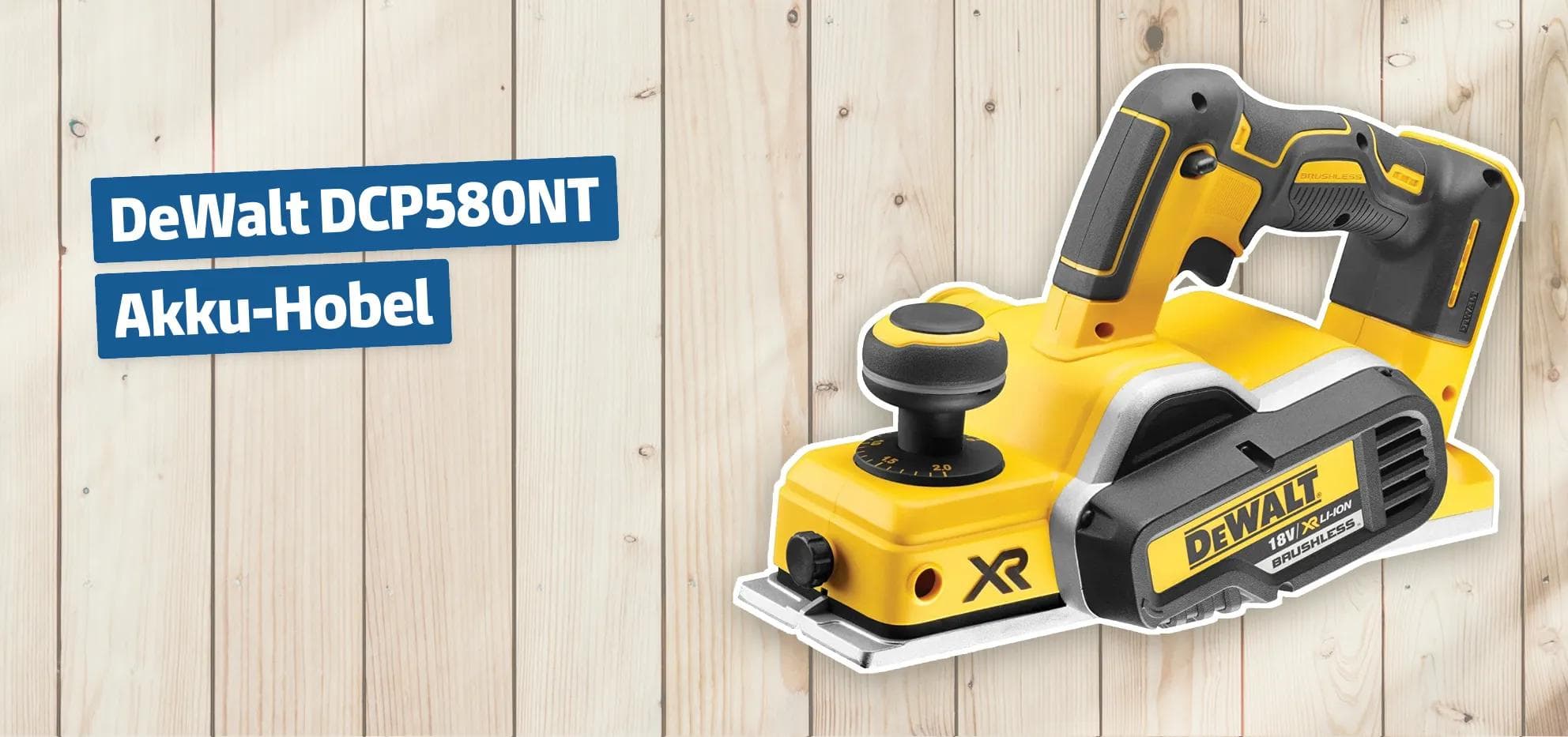 DeWalt DCP580NT Akku-Hobel