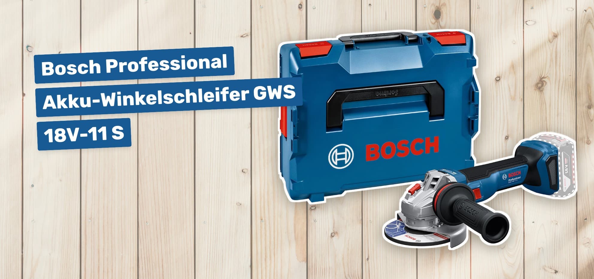Bosch Professional Akku-Winkelschleifer GWS 18V-11 S