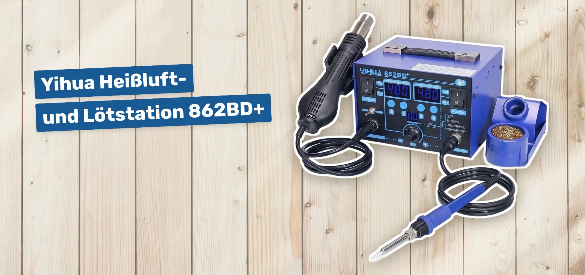Yihua Heißluft- und Lötstation 862BD+