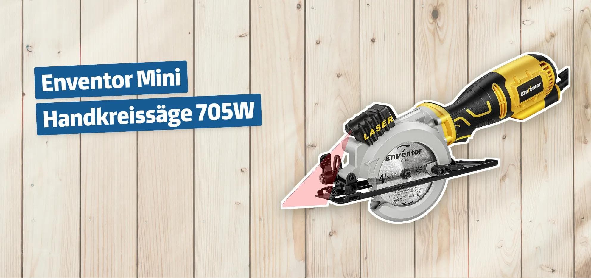 Enventor Mini Handkreissäge 705W