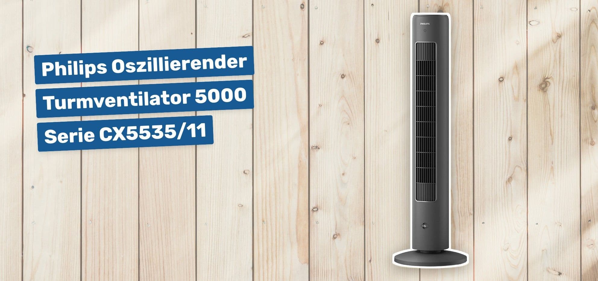 Philips Oszillierender Turmventilator 5000 Serie CX5535/11