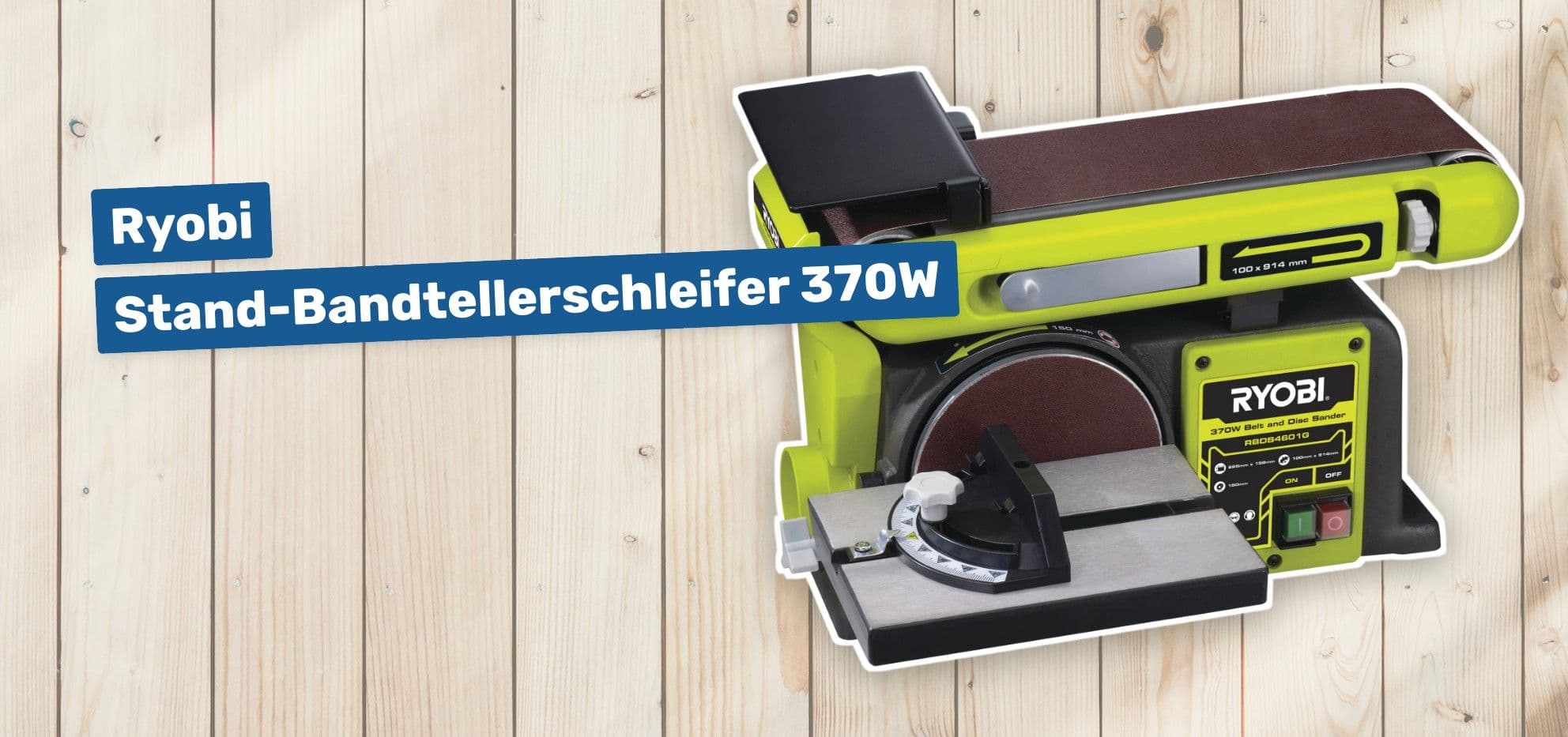 Ryobi Stand-Bandtellerschleifer 370W