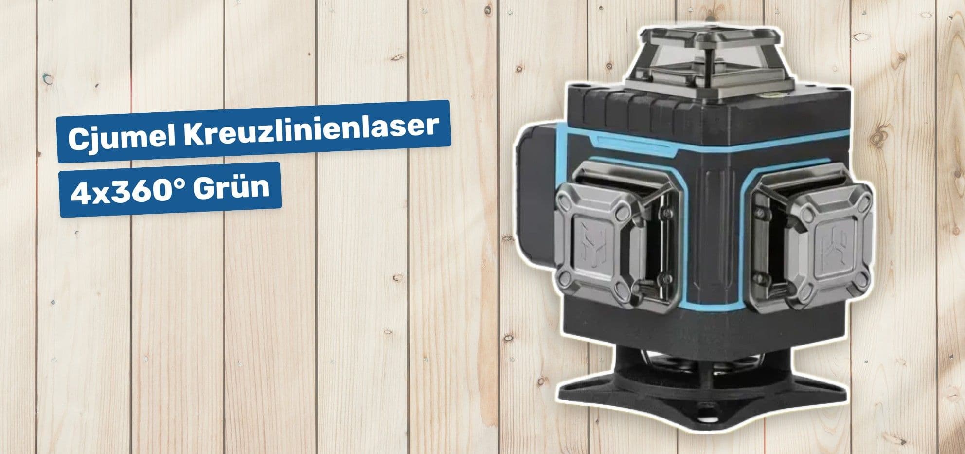 Cjumel Kreuzlinienlaser 4x360° Grün