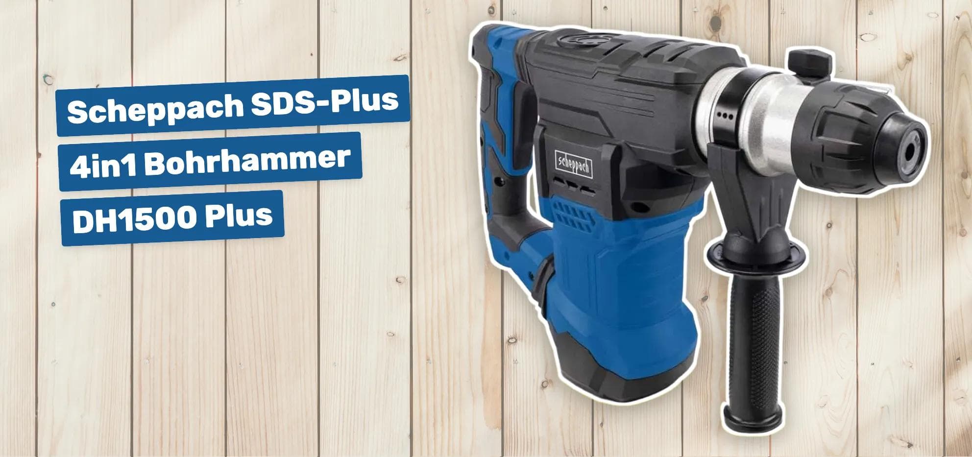 Scheppach SDS-Plus 4in1 Bohrhammer DH1500 Plus