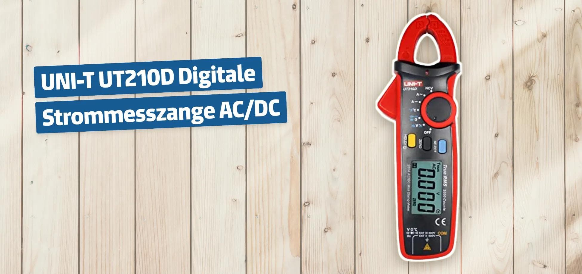 UNI-T UT210D Digitale Strommesszange AC/DC