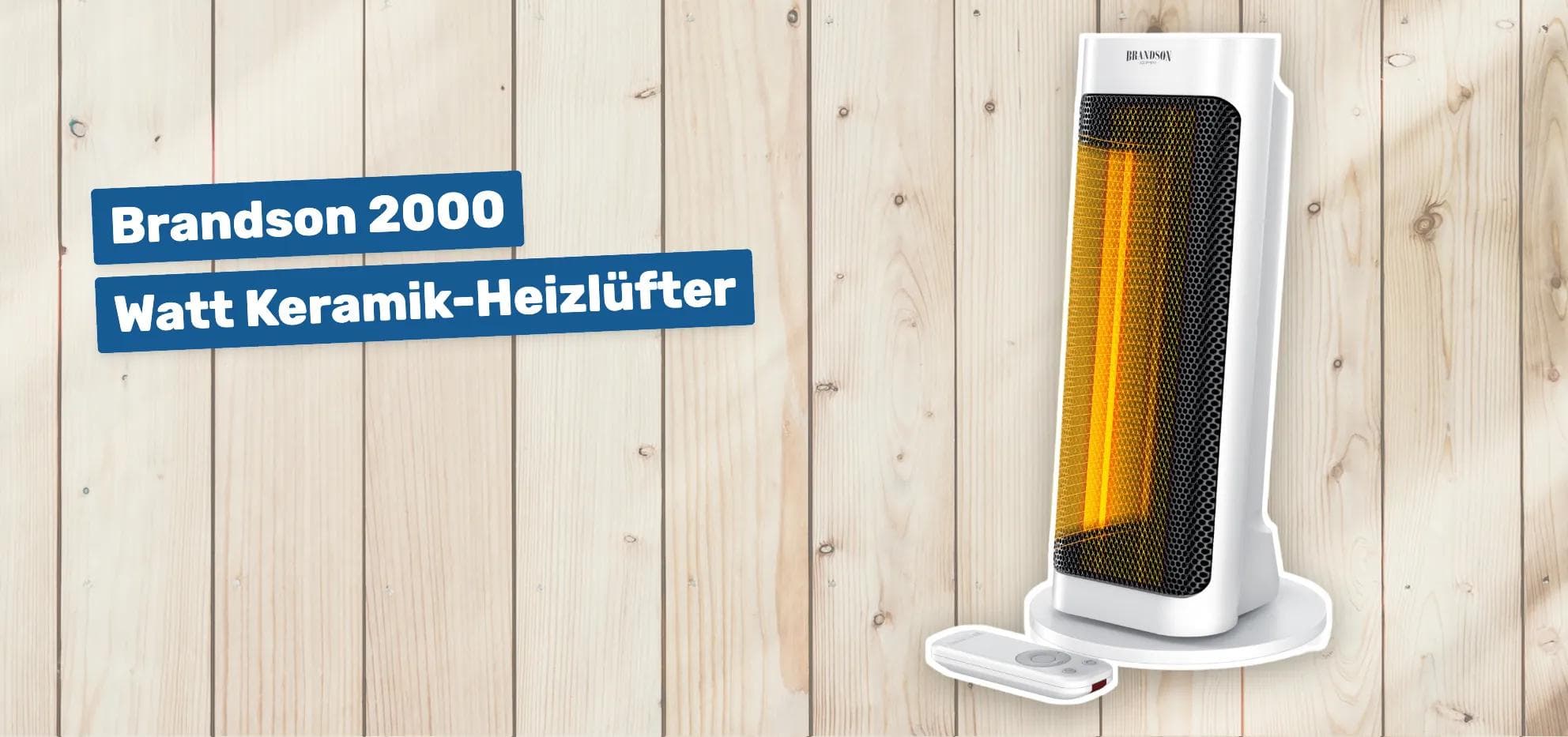 Brandson 2000 Watt Keramik-Heizlüfter