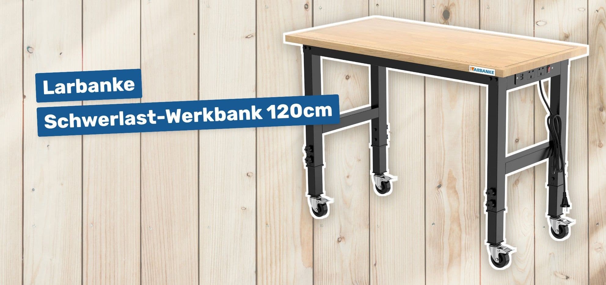 Larbanke Schwerlast-Werkbank 120cm