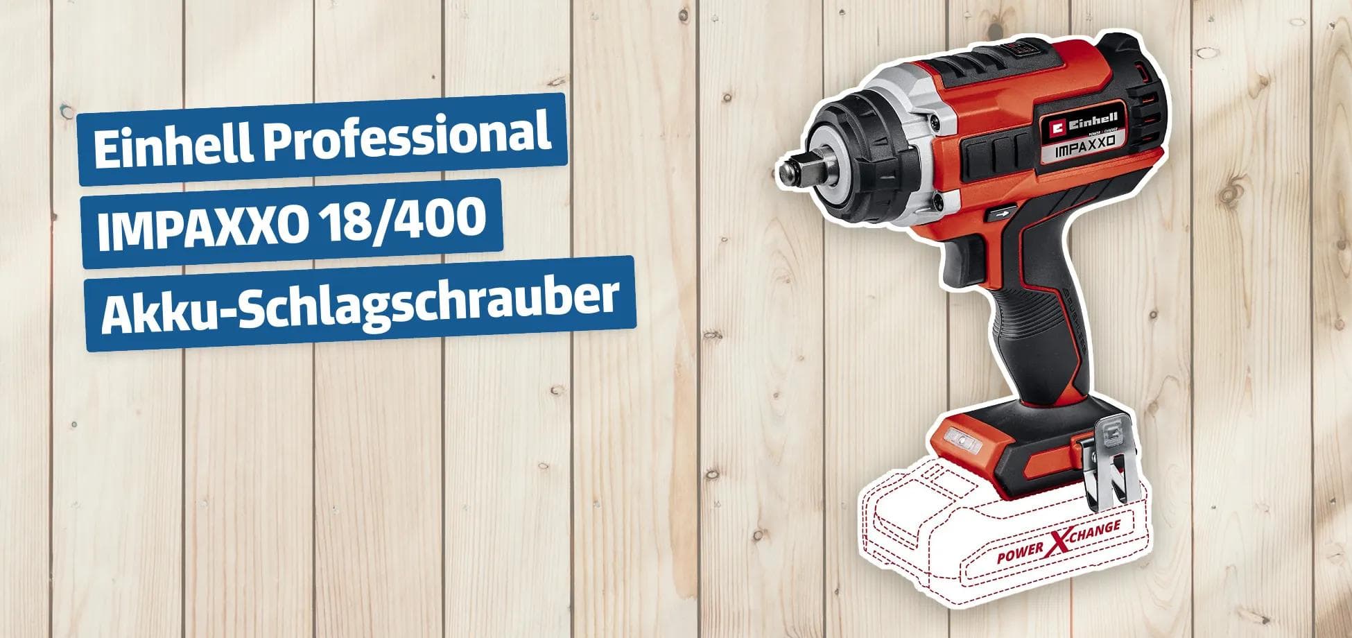 Einhell Professional IMPAXXO 18/400 Akku-Schlagschrauber