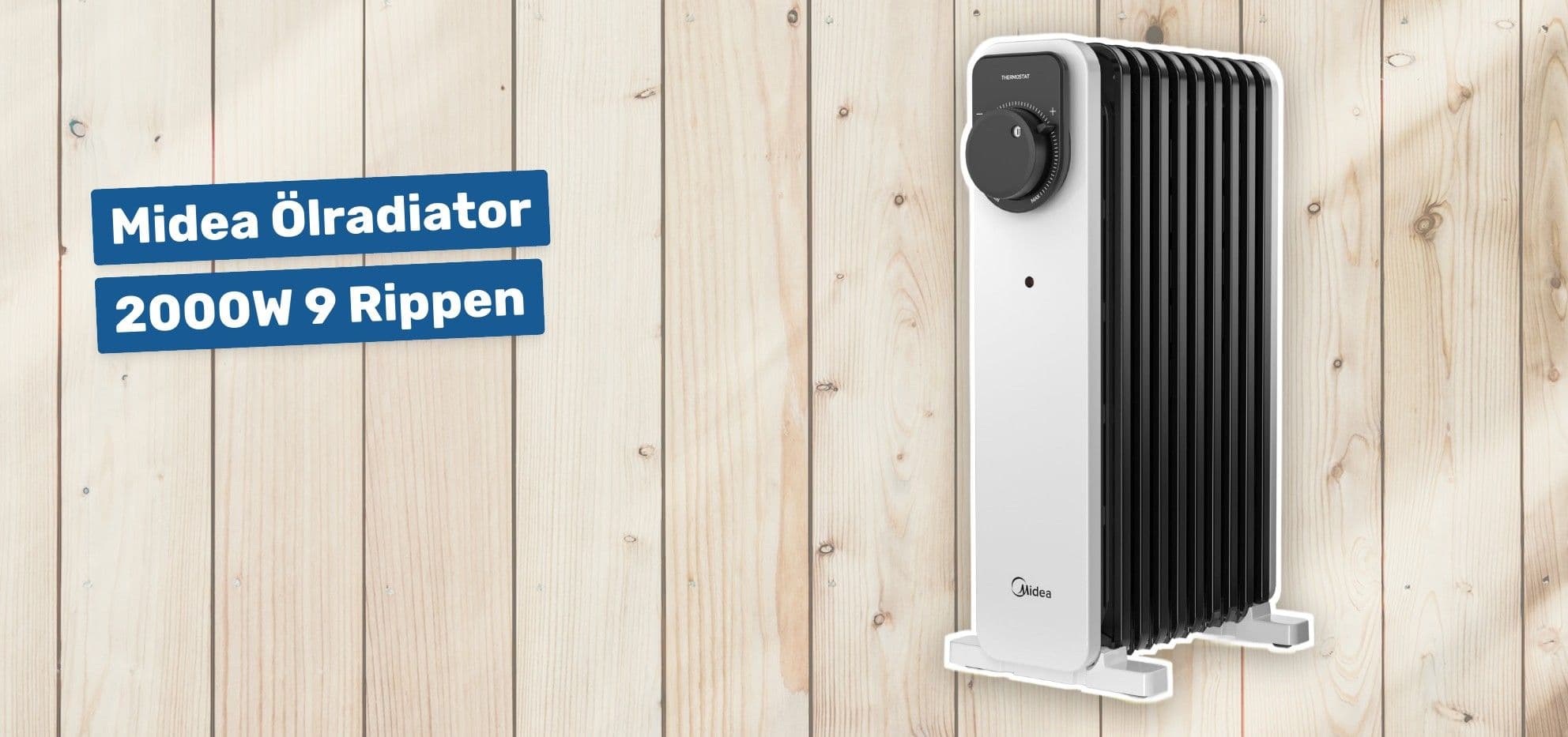 Midea Ölradiator 2000W 9 Rippen