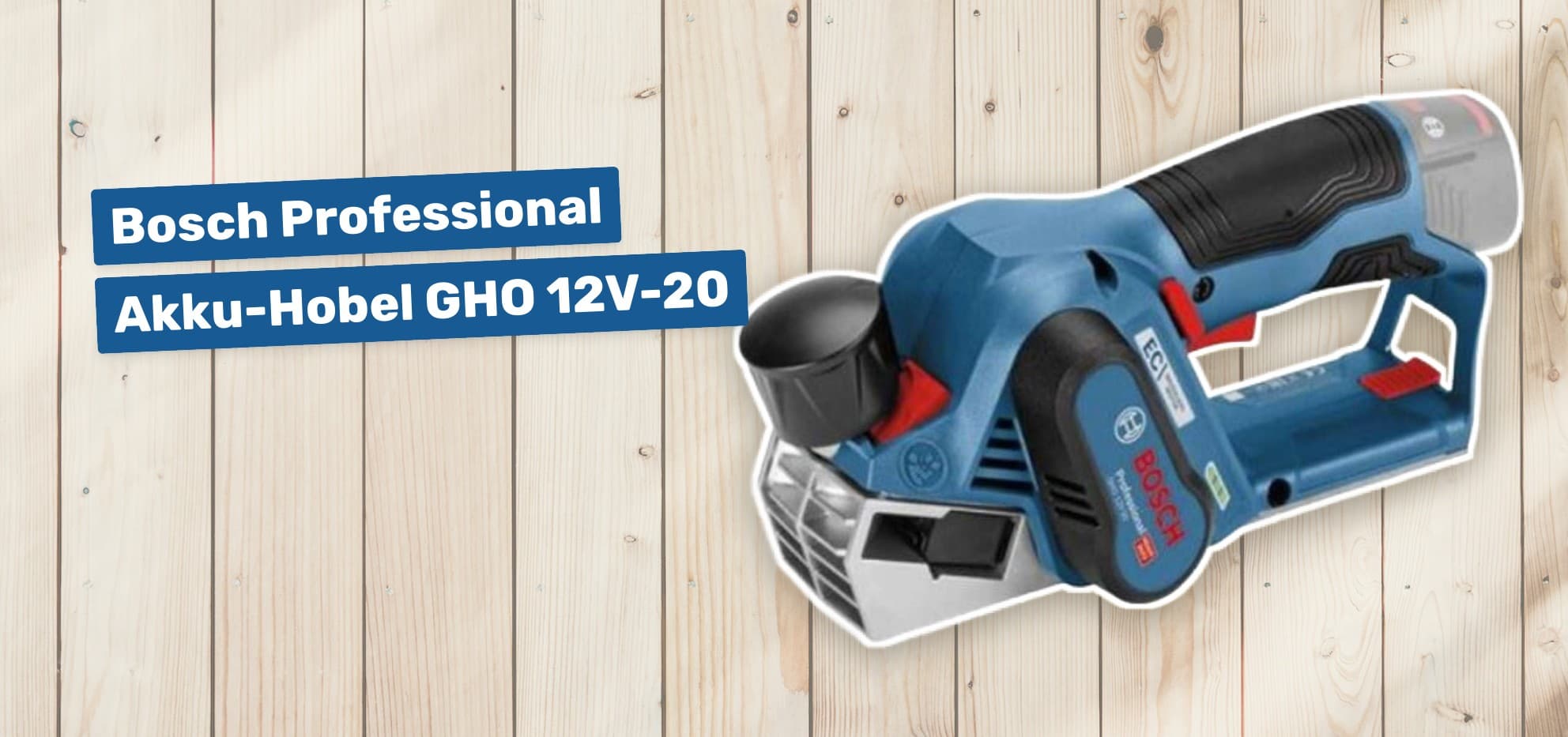 Bosch Professional Akku-Hobel GHO 12V-20