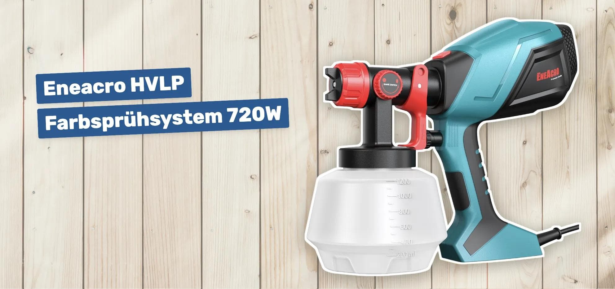Eneacro HVLP Farbsprühsystem 720W