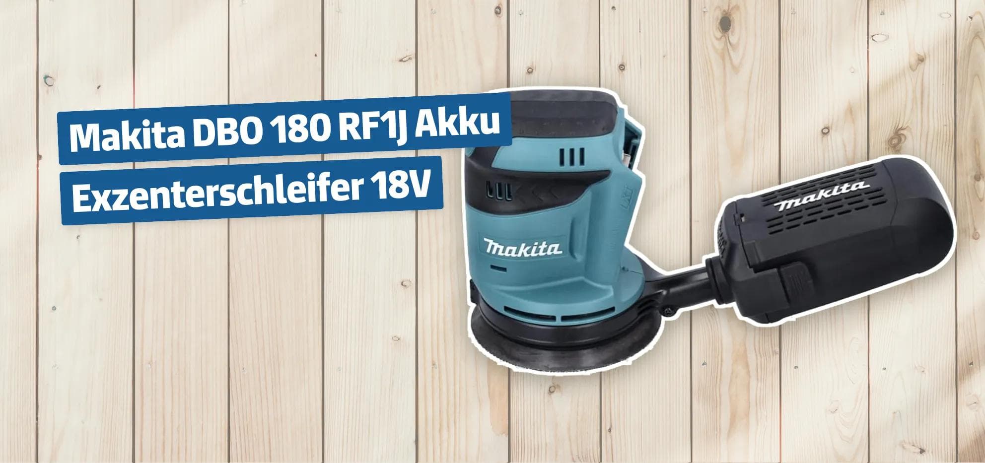 Makita DBO 180 RF1J Akku Exzenterschleifer 18V