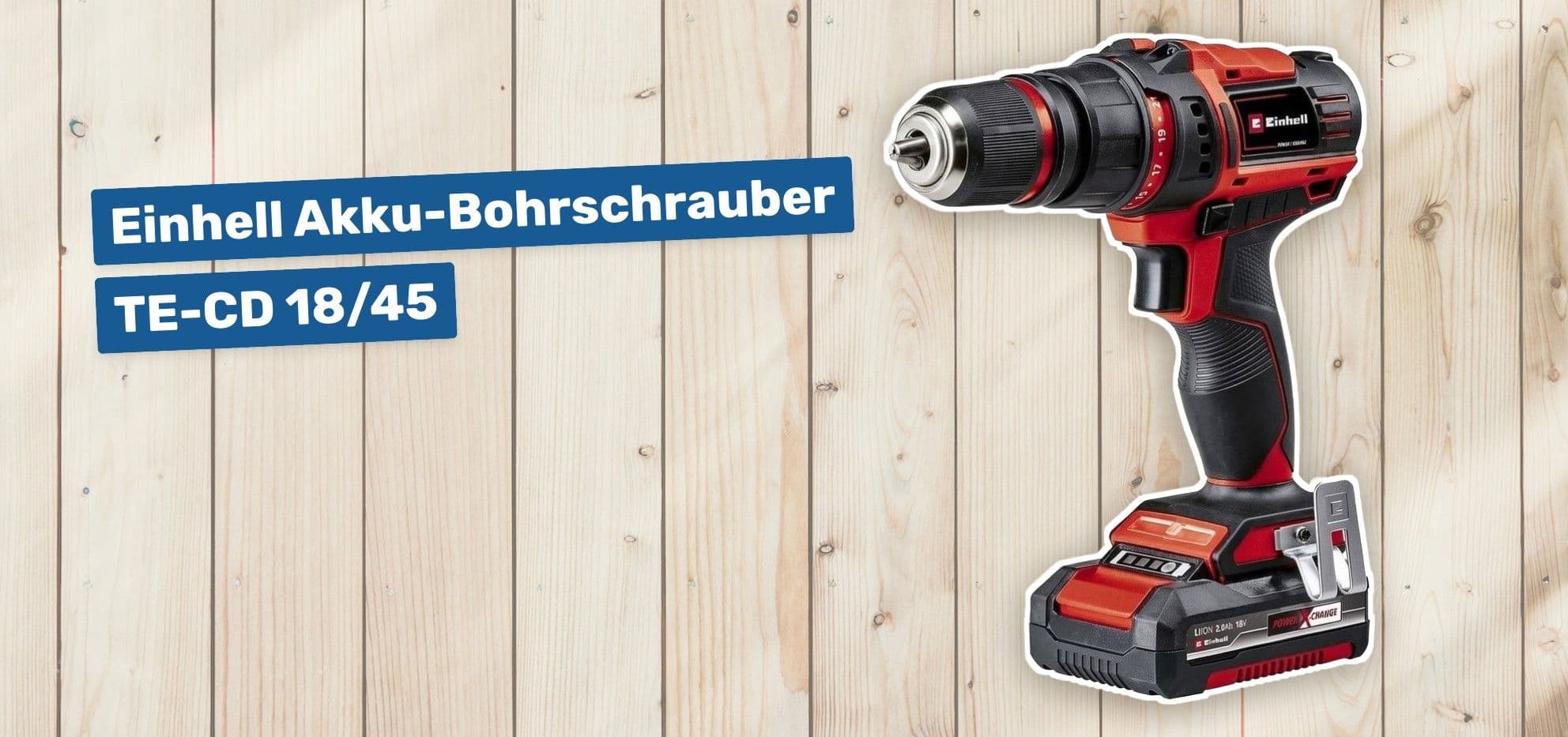 Einhell Akku-Bohrschrauber TE-CD 18/45