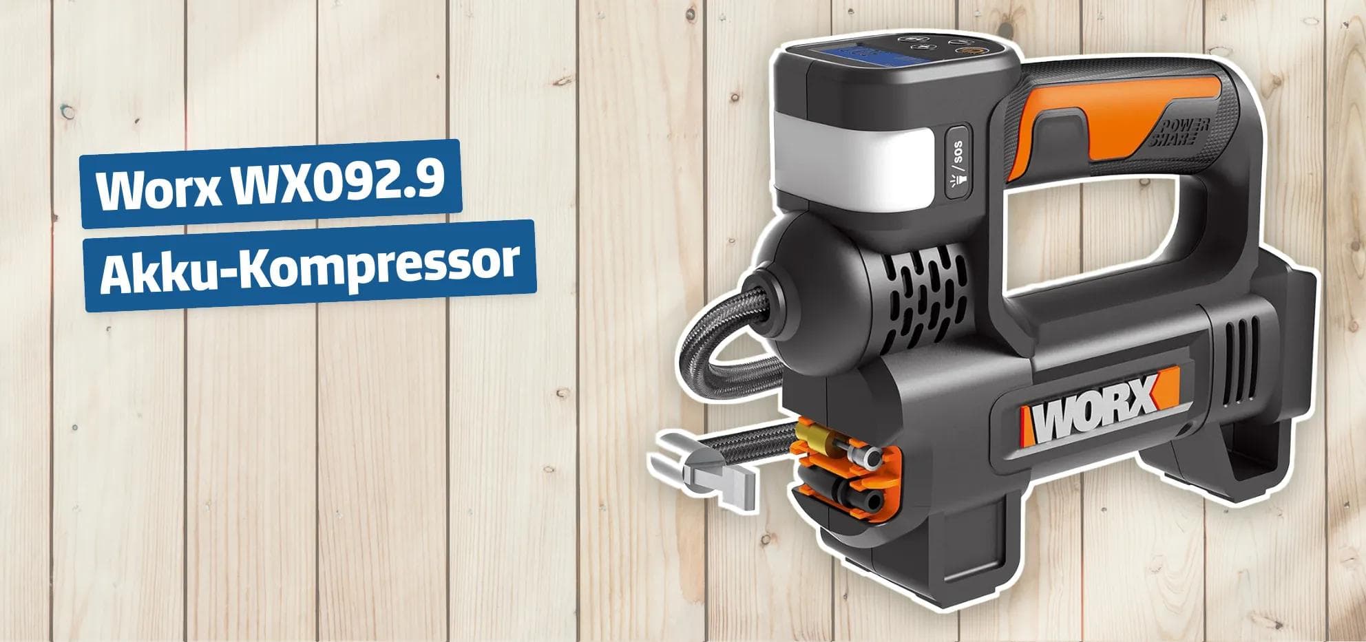 Worx WX092.9 Akku-Kompressor