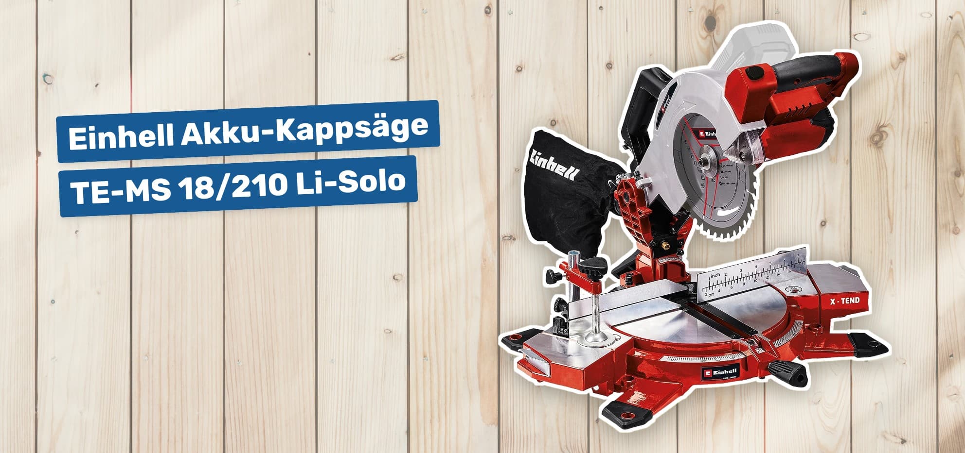 Einhell Akku-Kappsäge TE-MS 18/210 Li-Solo