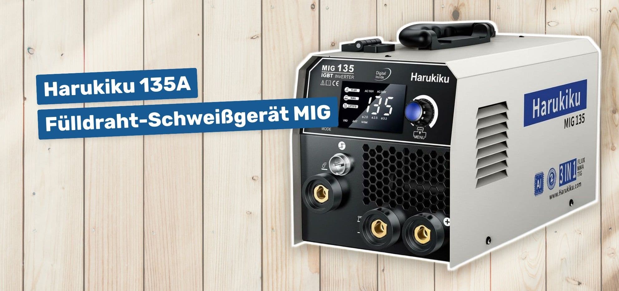 Harukiku 135A Fülldraht-Schweißgerät MIG