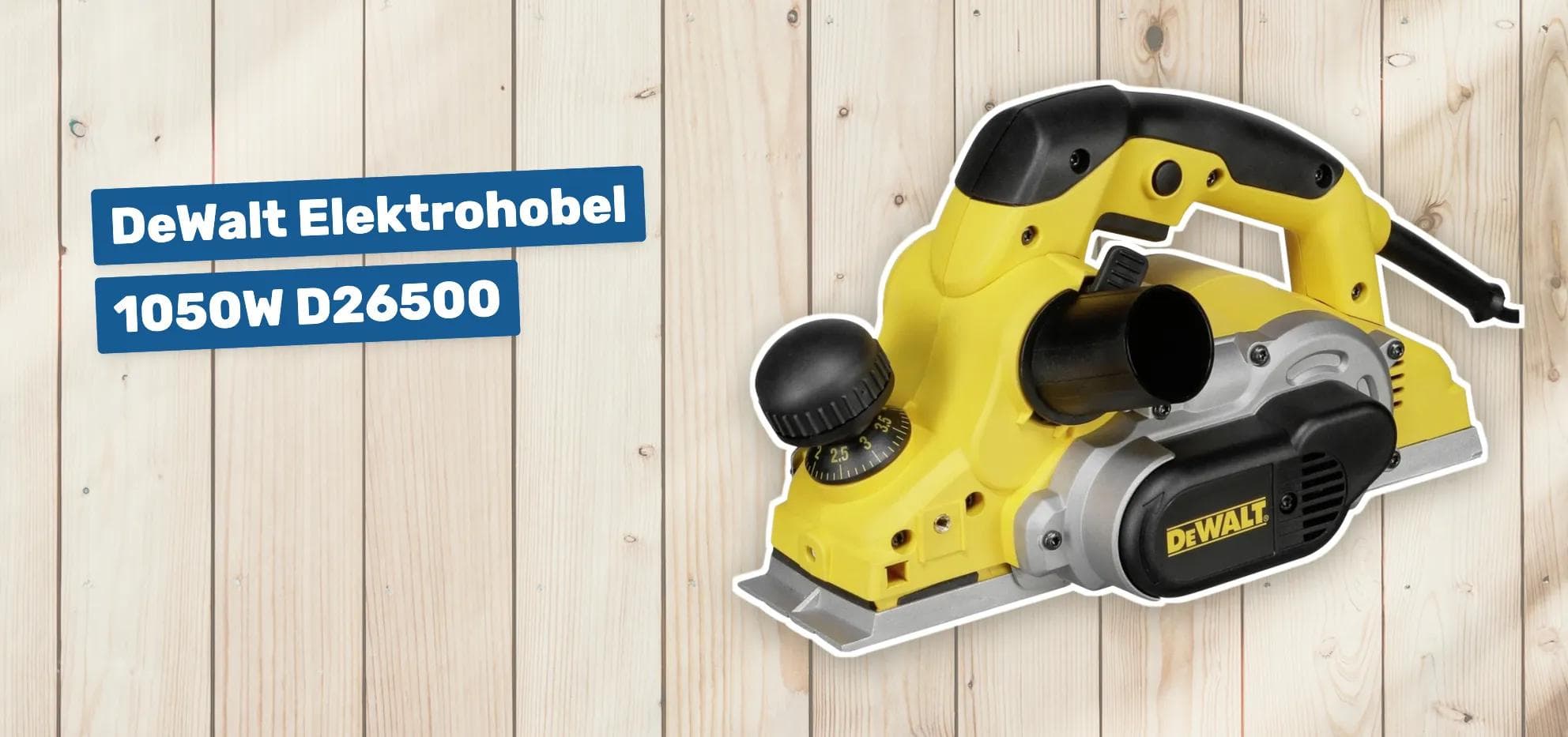 DeWalt Elektrohobel 1050W D26500