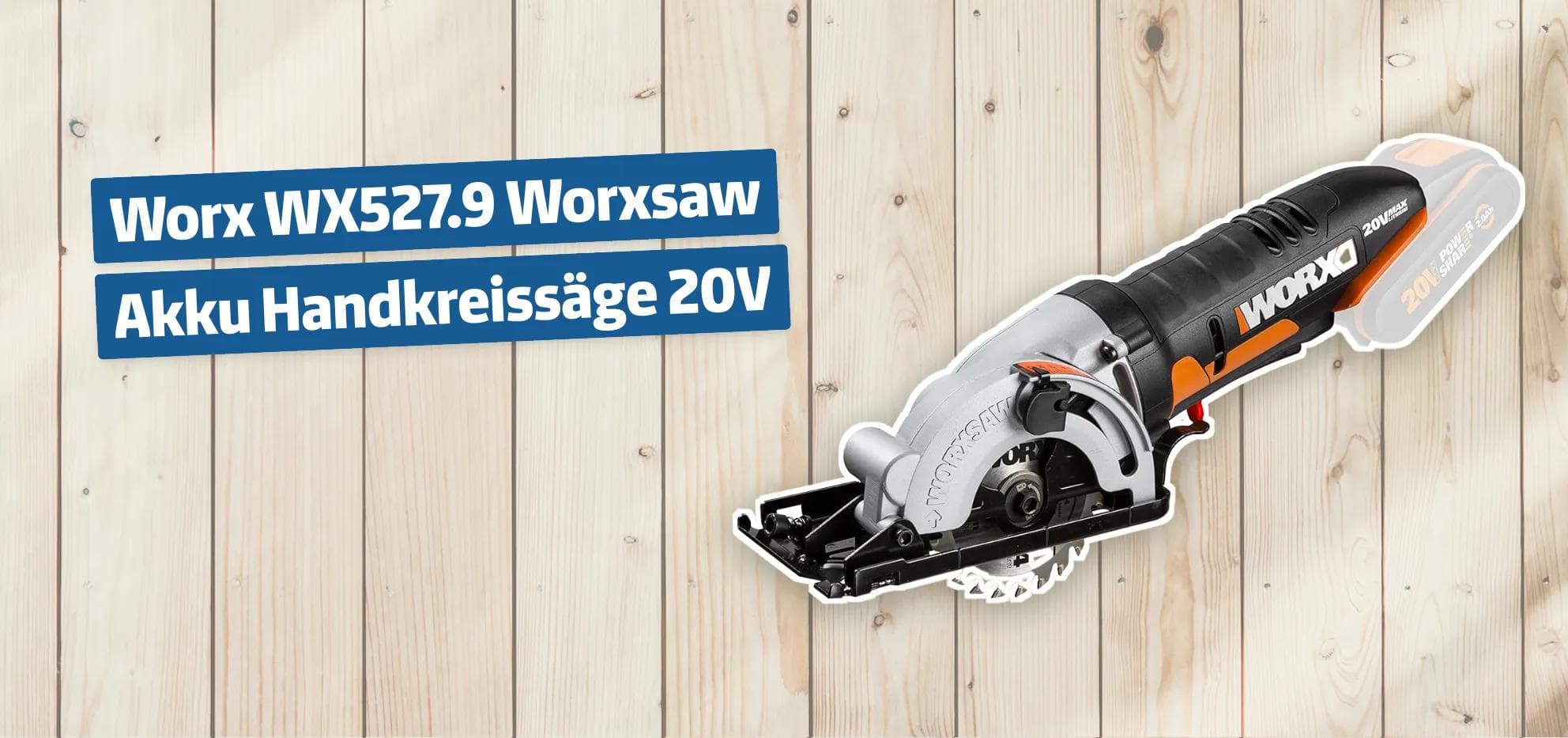 Worx WX527.9 Worxsaw Akku Handkreissäge 20V