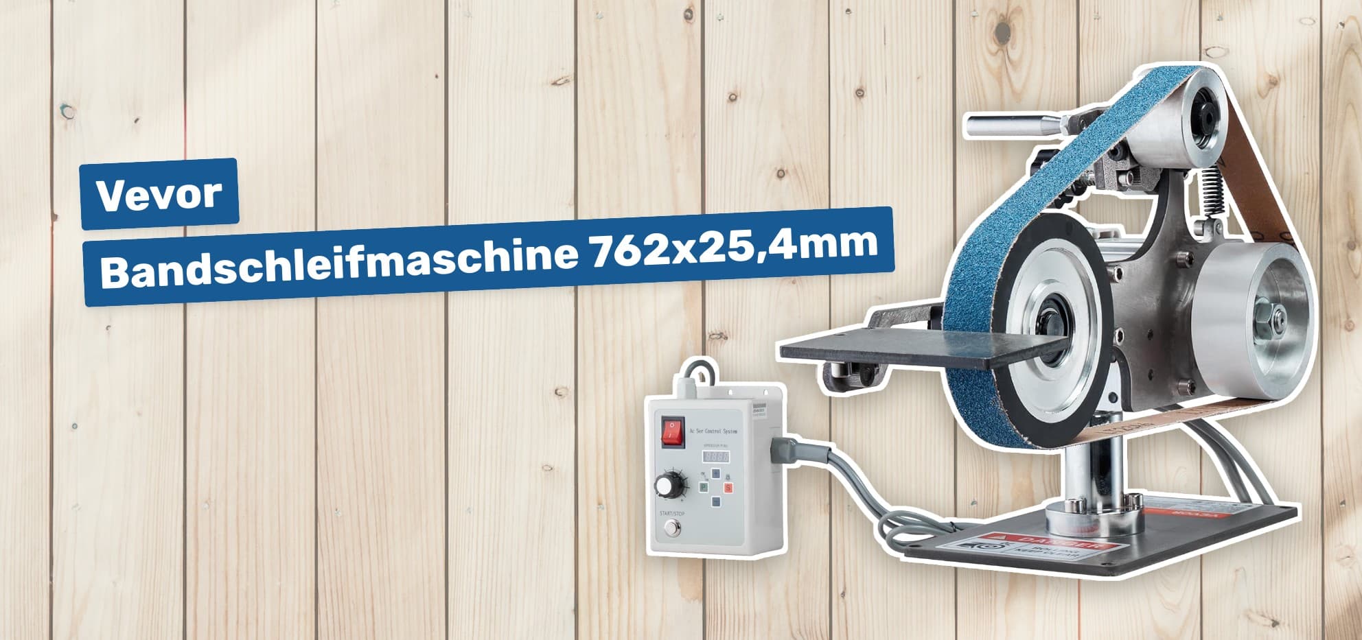 Vevor Bandschleifmaschine 762x25,4mm