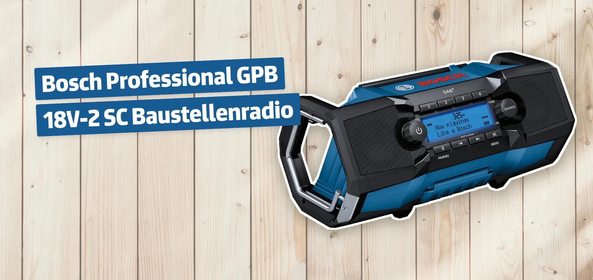 Bosch Professional GPB 18V-2 SC Baustellenradio