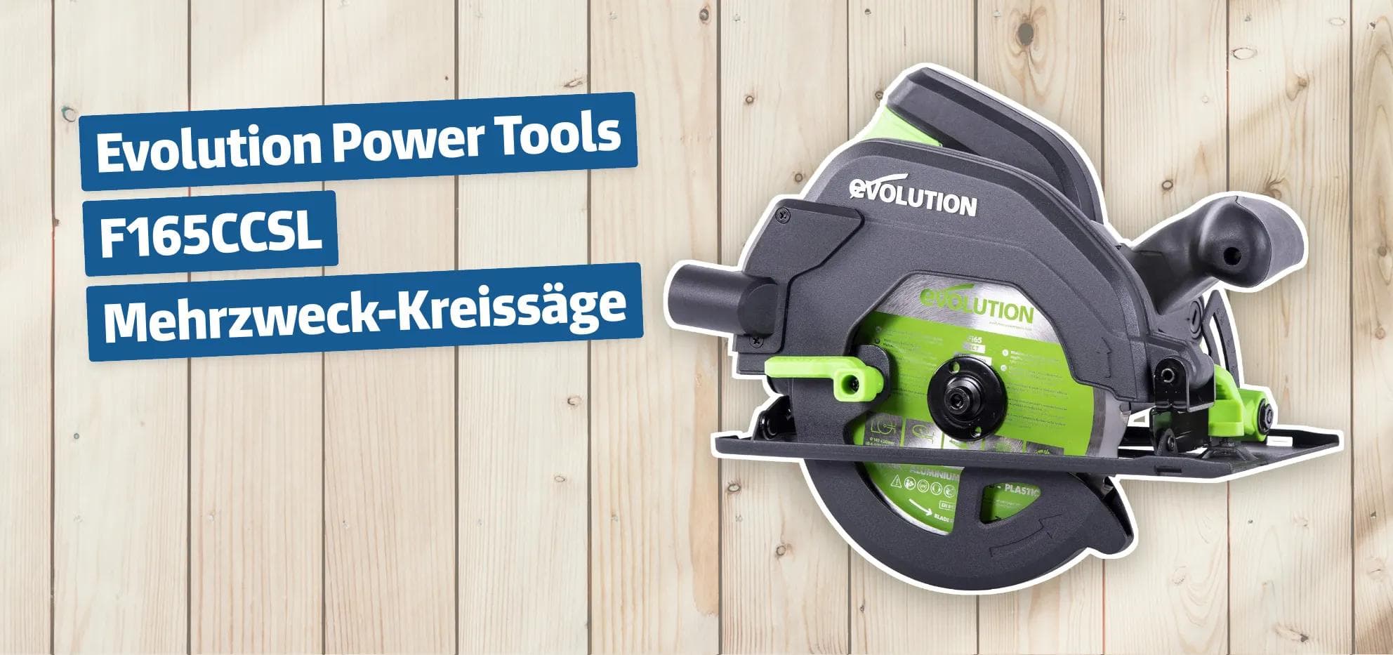 Evolution Power Tools F165CCSL Mehrzweck-Kreissäge