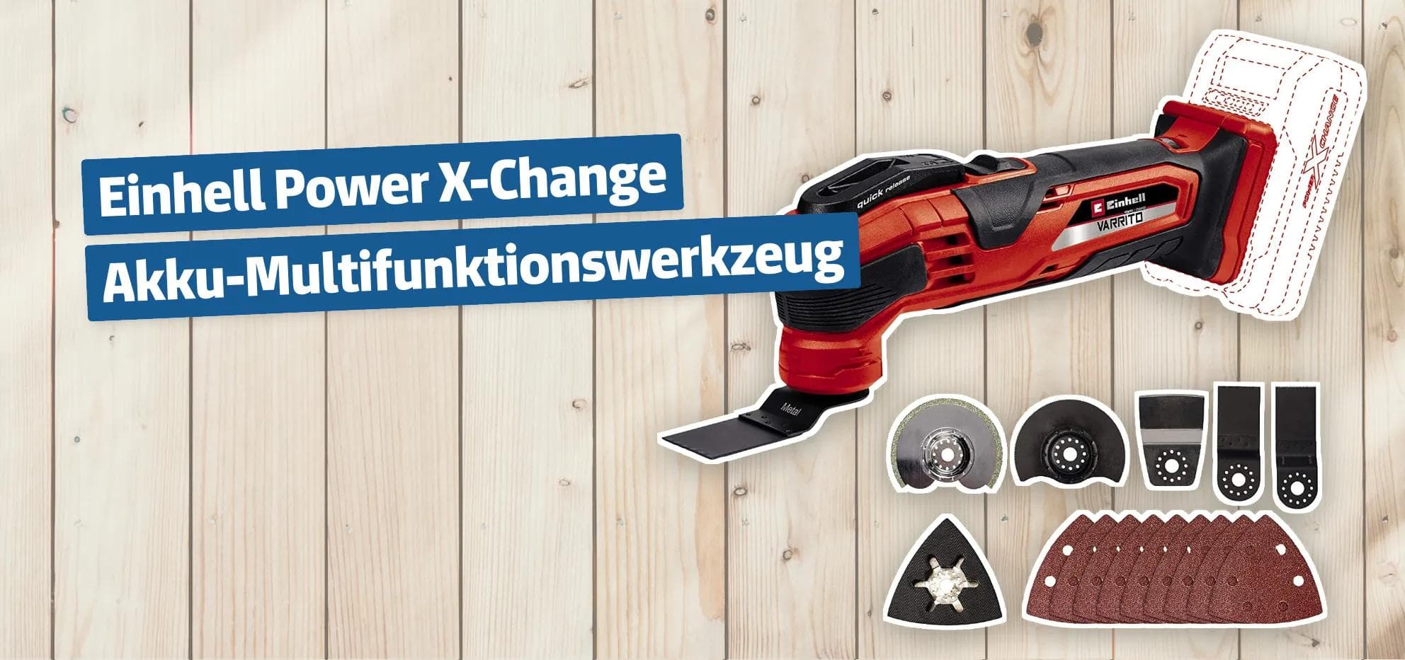 Einhell Power X-Change Akku-Multifunktionswerkzeug
