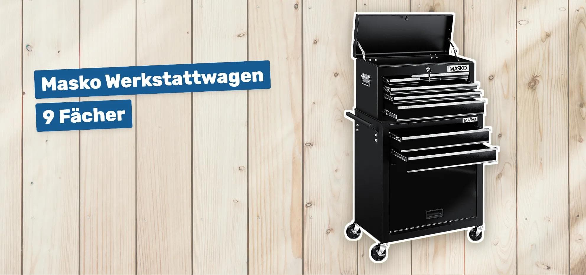 Masko Werkstattwagen 9 Fächer